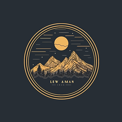 a vector minimal logo for a creative director