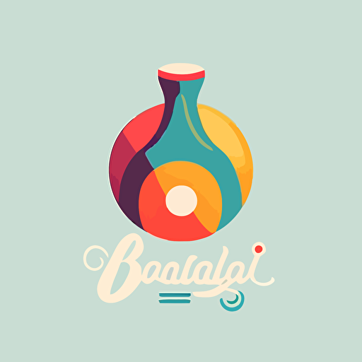 bowling logo, minimalist flat style, vector –q 2