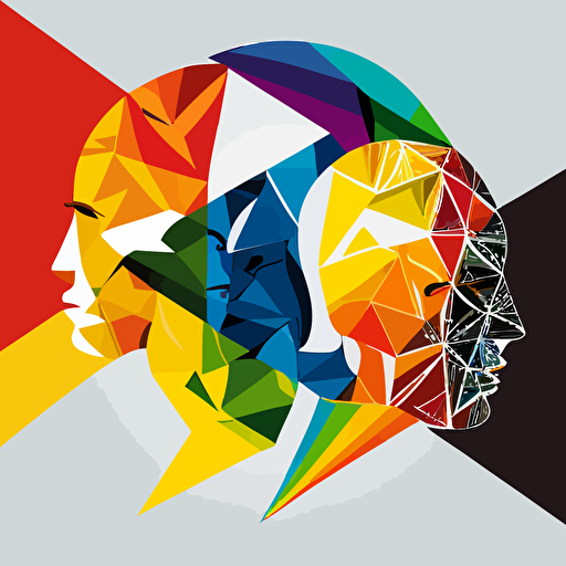 a simple, abstract vector image representing homosexuality