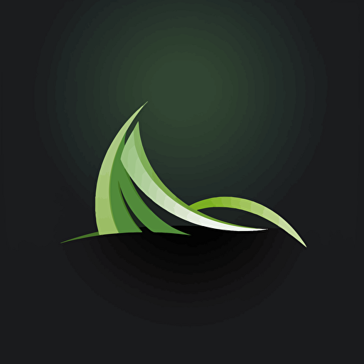 minimal futuristic slick "eco" logo vector