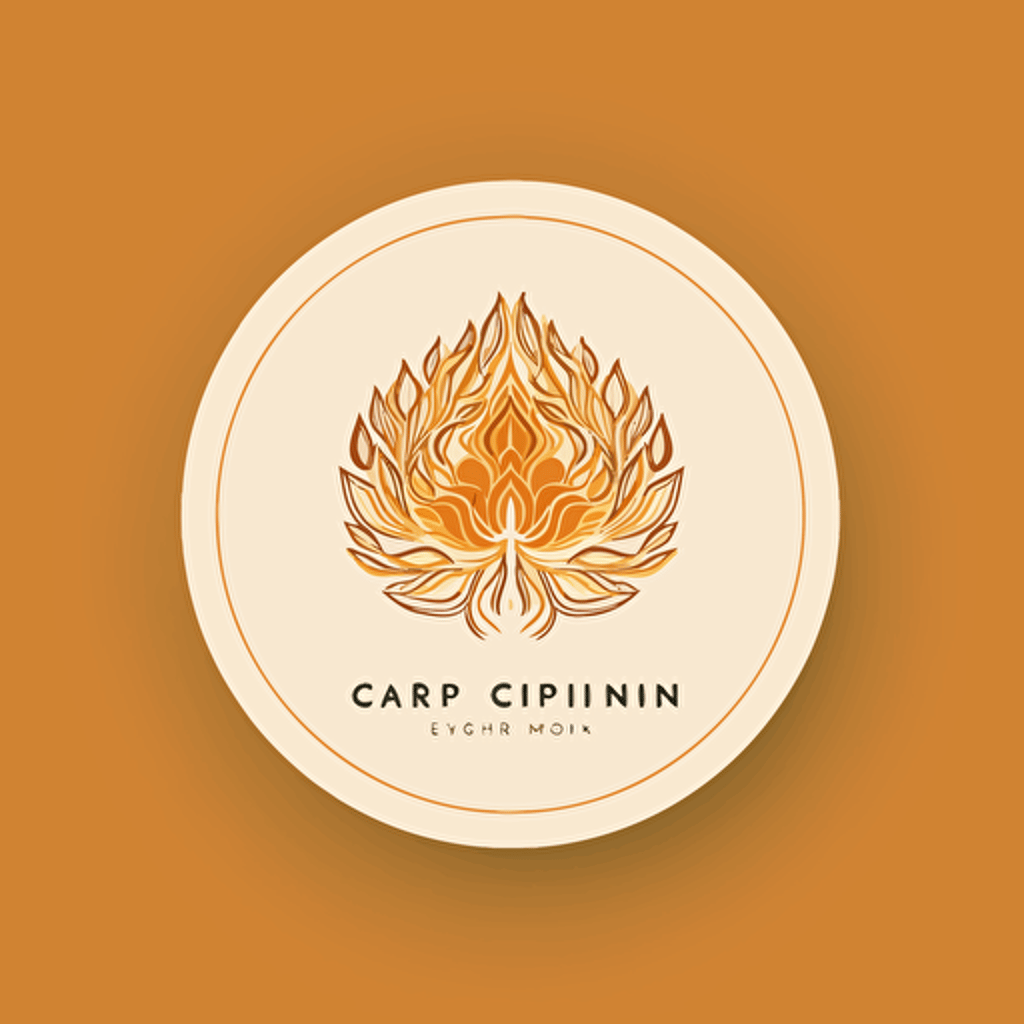 modern logo design for psychotherapy practice, cairn, extremely detailed, symmetrical, modern minimalistic style, elegant, serene, professional design, adobe illustrator, masterpiece, vector, orange-gold design on transparent background