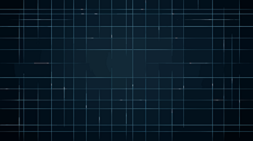 flat design grid, vector art, minimalist, dark blue background