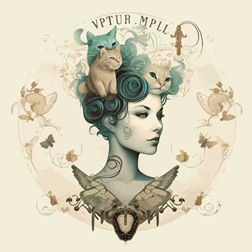 simple vector logo, working on spiritaul developement, inspired by Catrin Welz