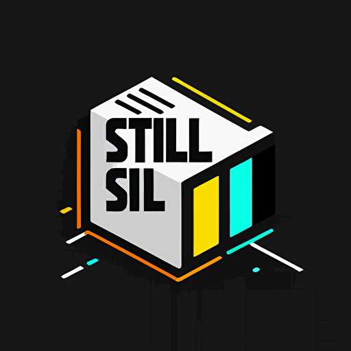 a logo for a technology company, simple, vector, symbol, De Stijl