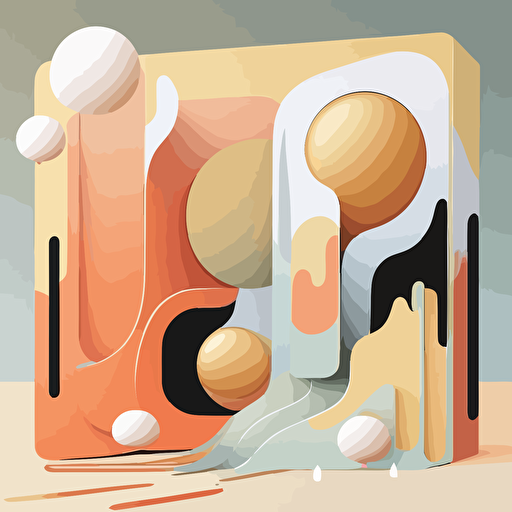 artwork, album cover, lofi song, jazzy, one object in the middle, simple, vector, abstract, plain background