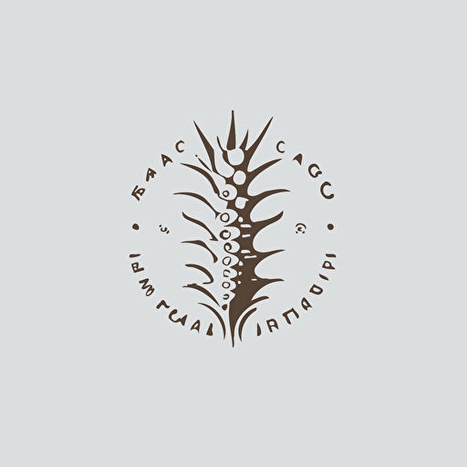 design a logo for a chiropractic company, abstract spine, aestheticaly pleasing, vector design, 2 colours, white background
