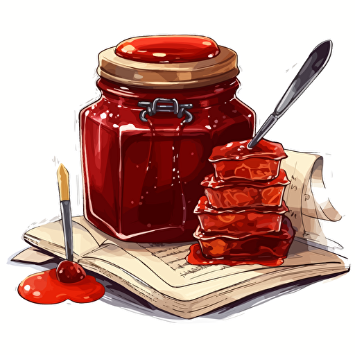 jam production log, vector