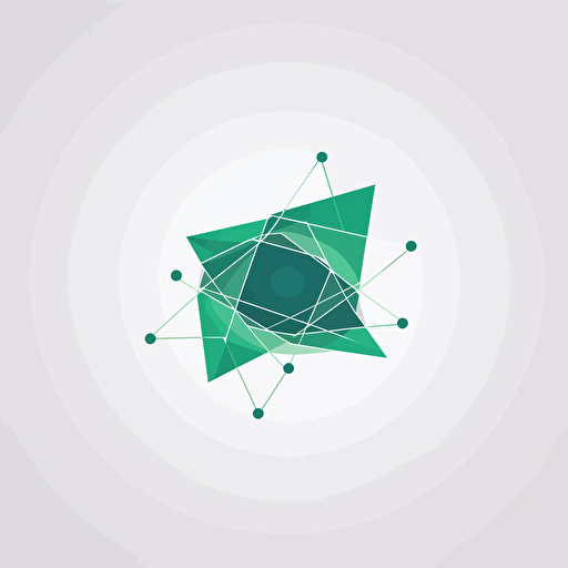 company logo named "connect", vector, simple shapes, advertisement, online, platform, modern, green scale