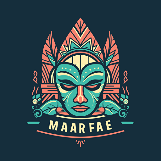 flat vector logo for a short term rental holiday business called Marae
