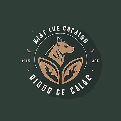 modern, simplistic, vector-based logo for a veterinary club