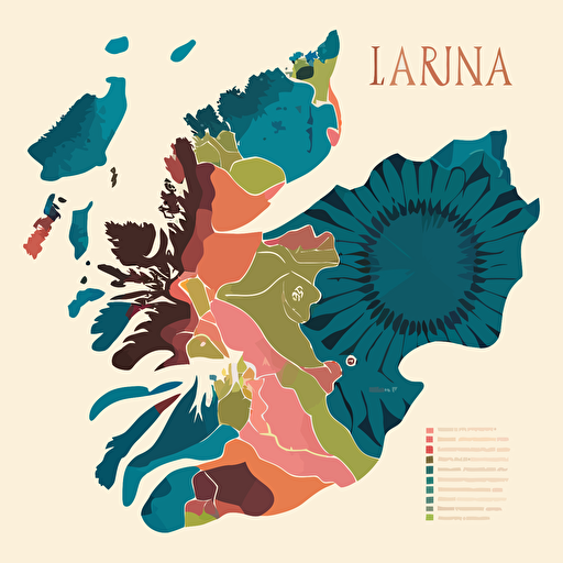 vector map of iceland