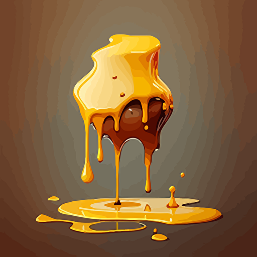 honey dripping vector