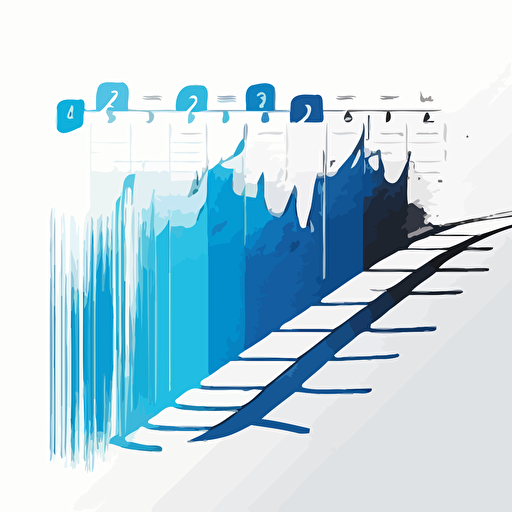 vector art, background image for a timeline, white background, isolated, blue color scheme, simple