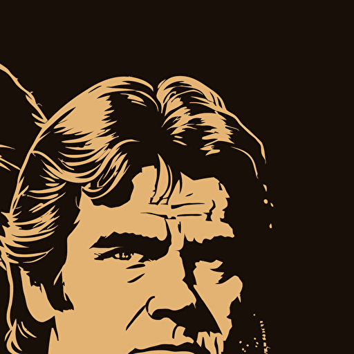 chewbacca and han solo, vector art