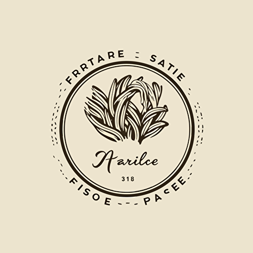 the logo for pasta producing company, modern style, flowing fabrics, simplistic vector art, sparse use of color, subtle ink application, loose paint application,