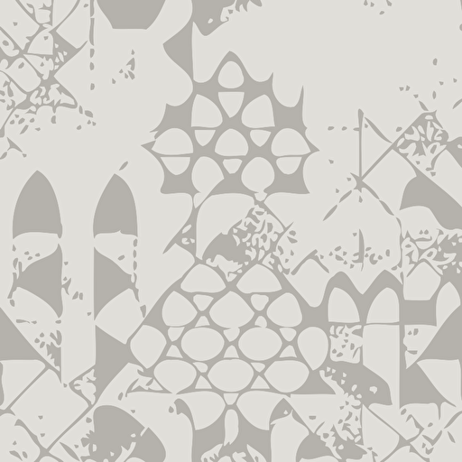 a seamless geometric pattern inspired by the rua al madinah logo, monotone, vector