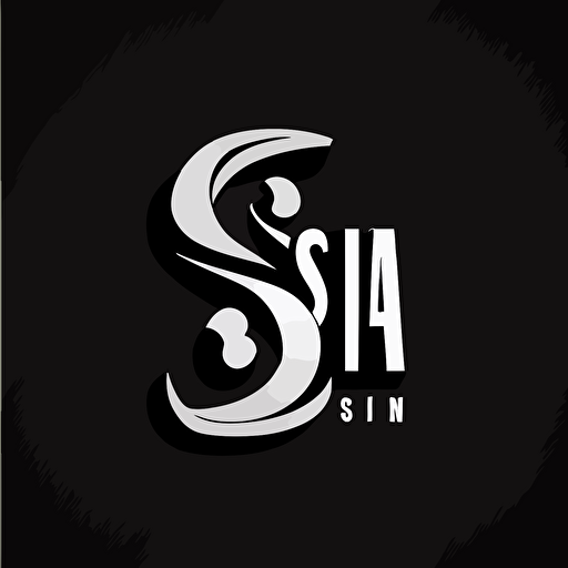s drama logo minimilistic monochromatic vector shapes simple