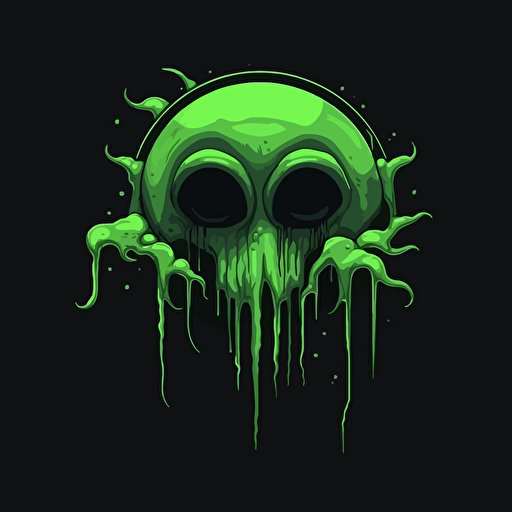 a dark vector background with venom like slime dripping from the walls making a hole in the center
