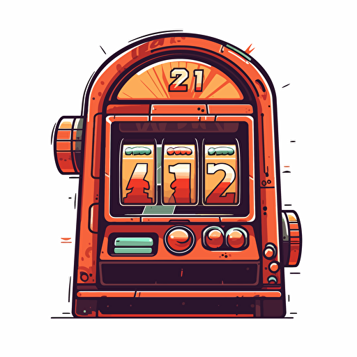 a slot game, vector, a simple drawing, q 2