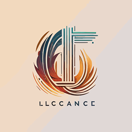 Initial Letter LC Sound Weaves Logo Design Concept, vector, 2d style, minimal**