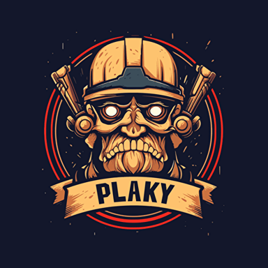 a branding logo,vector logo for a youtube channel called PLOK SHOW which is about video games and movies. The logo should be modern, reliable, futuristic, Flat logo, minimalist but with creative, creative and impressive.