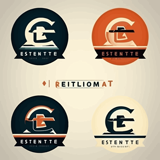 letters E.T in vector company logo format