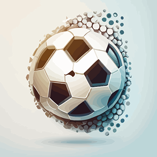 vector logo style football leauge with a soccerball inside a number four