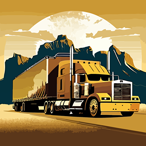 Trucking vector, in Route, Cargo, V5