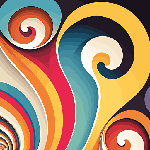 fun vector art, swirl patterns