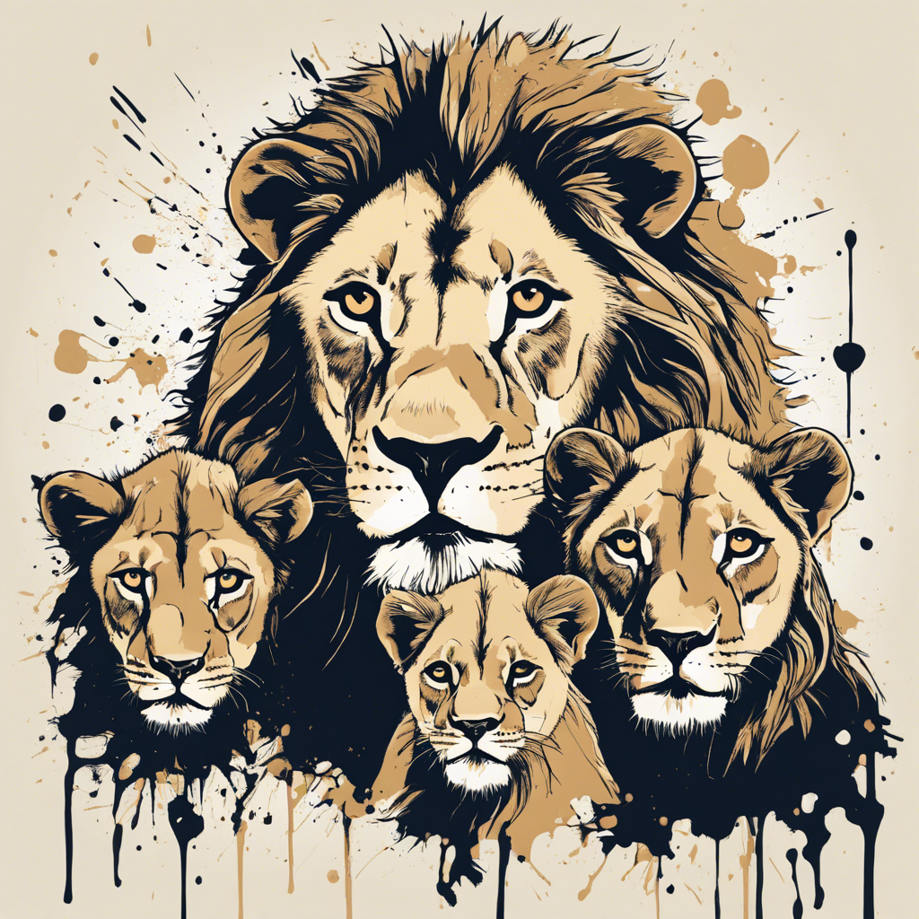 a family of lions