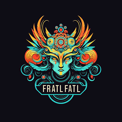 logo for digital design company flat vector