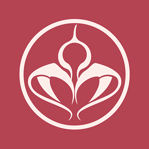 a simple vector logo of a uterus