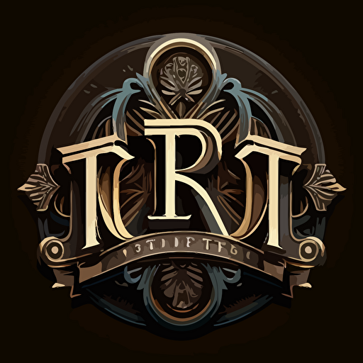 Logo with three letters must be a vector image