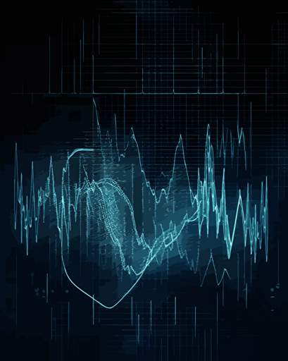 poster design, medical, radiology, cardiac cath lab, a heart overlaid with an EKG rhythm, vector art