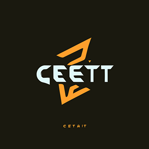 vector „CET“ logo minimalist