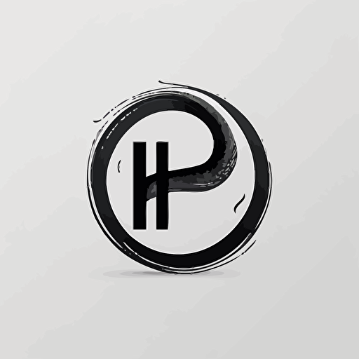clean, logo, circular, vector logo, word H, snake ,name H, minimal