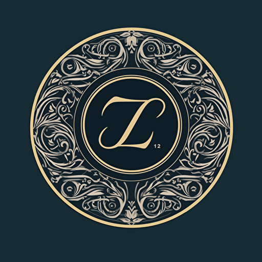 an elegant ZS::3 monogram, Sans Serif, vector logo, symbolizing a fashion clothing line
