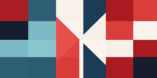 croix de Lorraine, vector, minimal, geometrical, abstract, blue, white, red