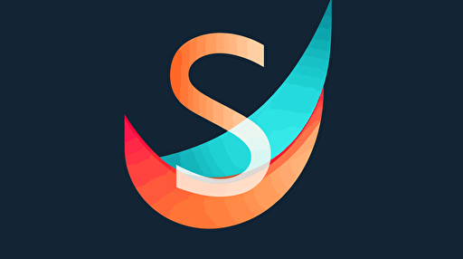 create simple and elegant vector bicolor logo of a cable tv service include letter S, by Saul Bass