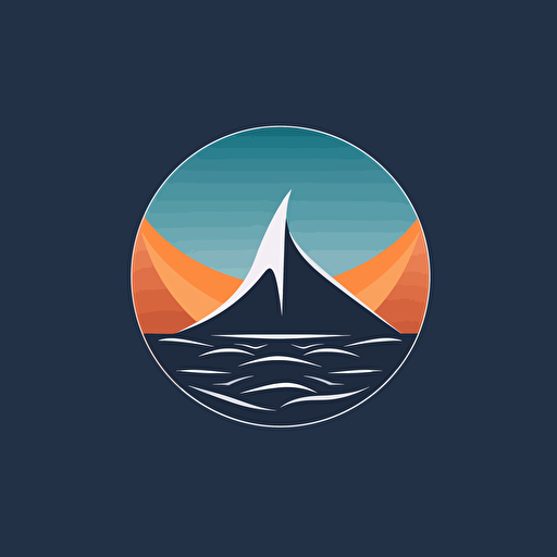 simple vector logo 2 color