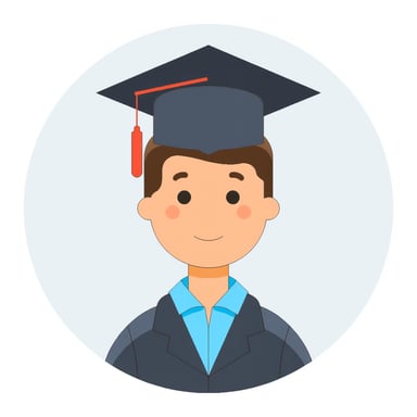 a man graduating from college