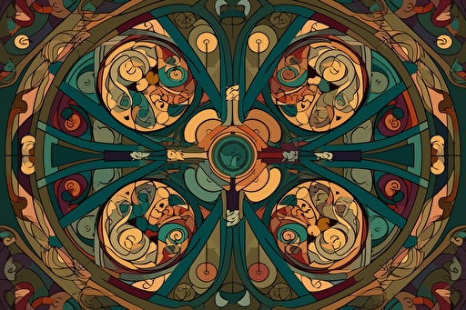 oecumenical biblical elegant vector patern. colorful.