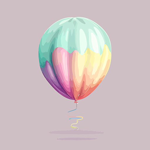 pastel balloon vector