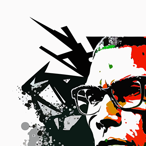 Malcolm X vector art