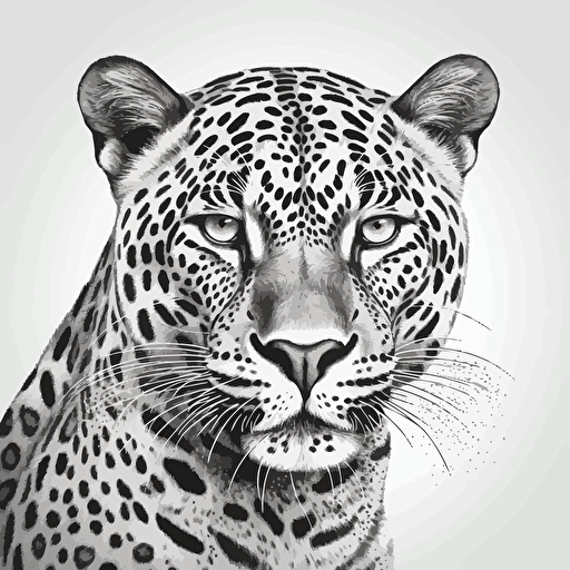 jaguar vector, white background