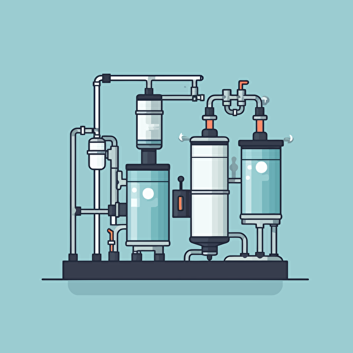reverse osmosis minimalism vector