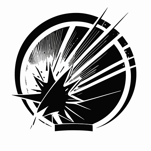 vector award logo, black and white