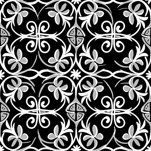 SEAMLESS patten black and white vector diaognal
