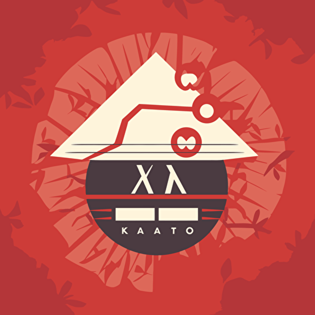 kayamoto logo, 2d, vector art, flat desing, modern style