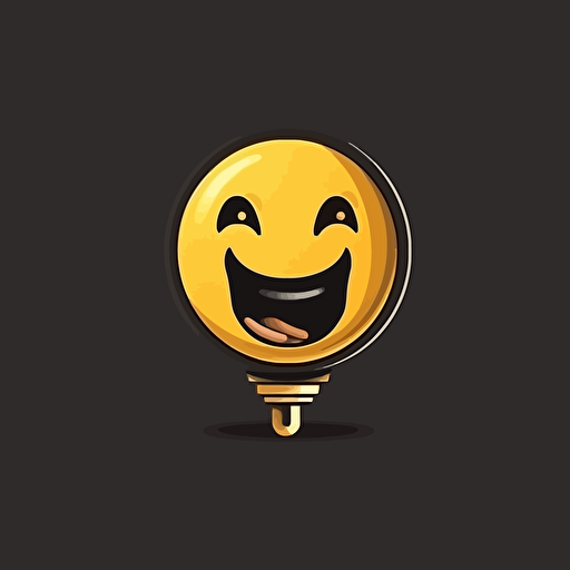 plug that looks like smile, vector logo